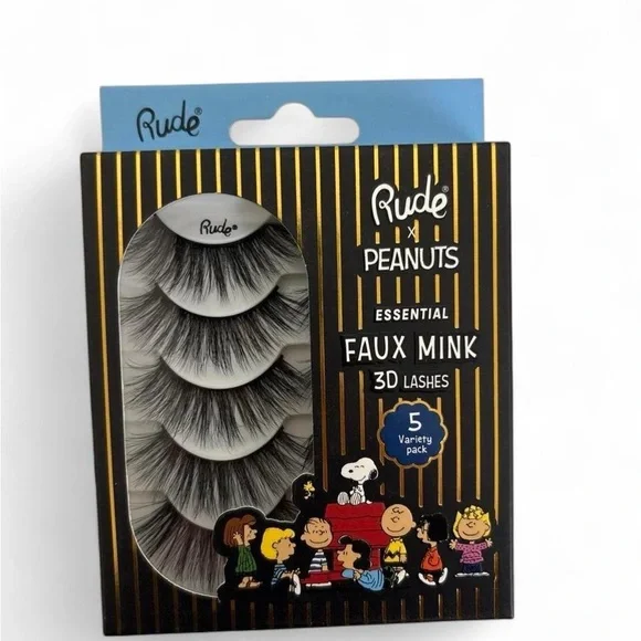 RUDE Peanuts Faux Mink 3D Lashes Variety Pack - Picture 1 of 1